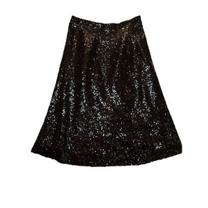 Banana USA black sequin skirt size s lined